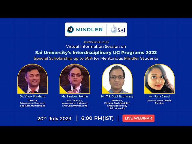 Sai University's Interdisciplinary UG Programs 2023