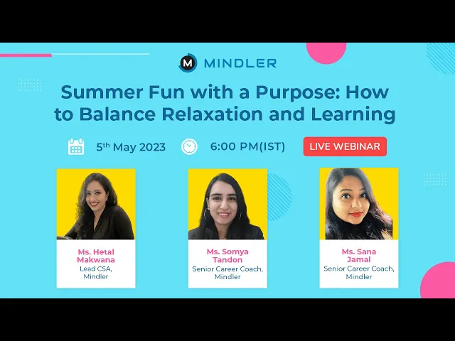 Watch this Webinar if You Want To Utilize Your Summer Break to the Fullest!